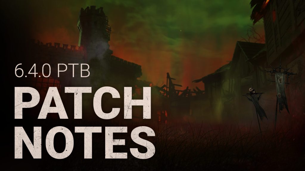 dead by daylight 6.4.0 ptb patch notes news featured image