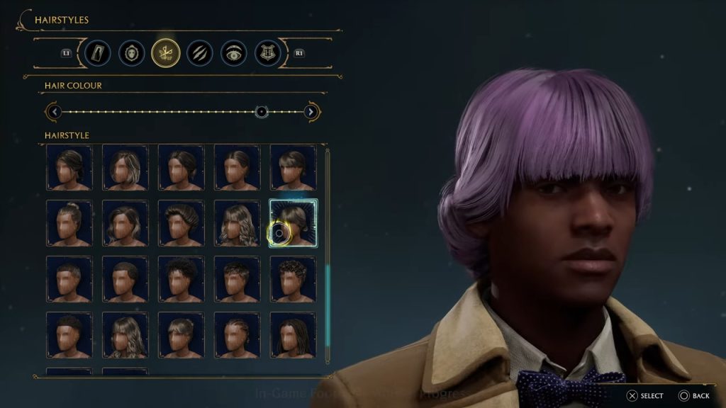 hogwarts legacy gameplay showcase character creator hair