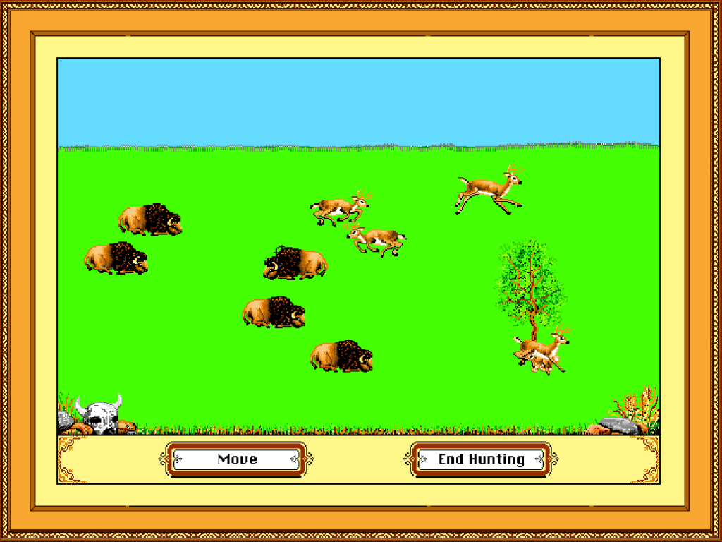 oregon trail buffalo slaughter dos games