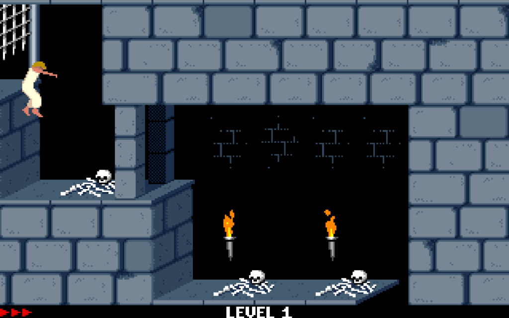 prince of persia start sword dos games