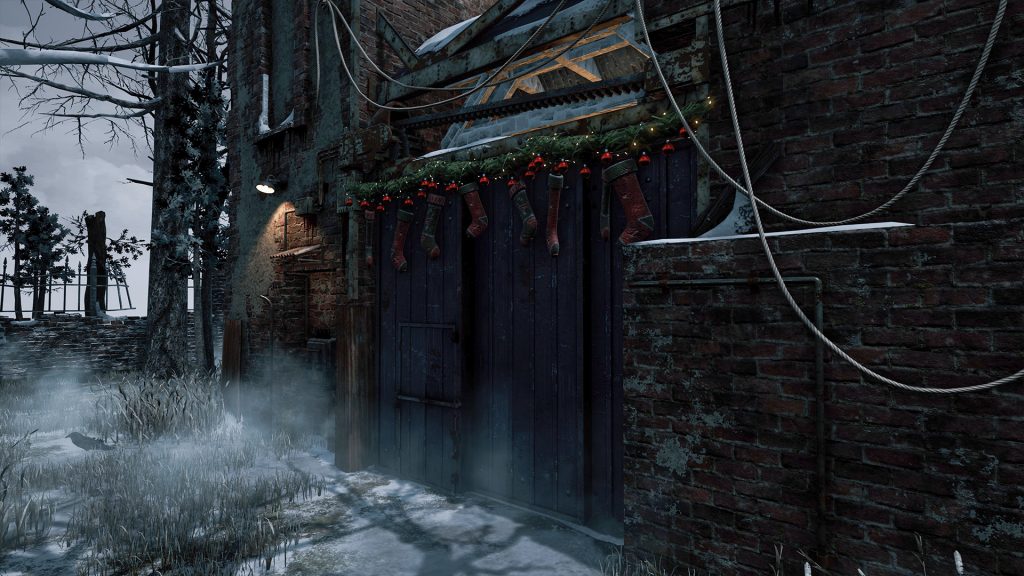 dead by daylight winter event bonechill decorations 1