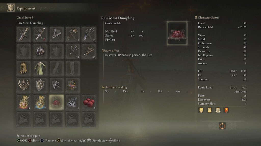 elden ring builds main guide items and consumables