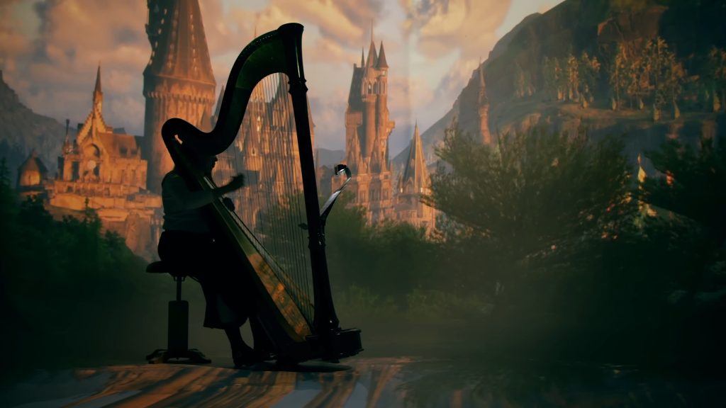 hogwarts legacy overture to the unwritten harp distance
