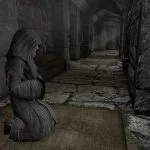skyrim pacifist guide meditating title image
