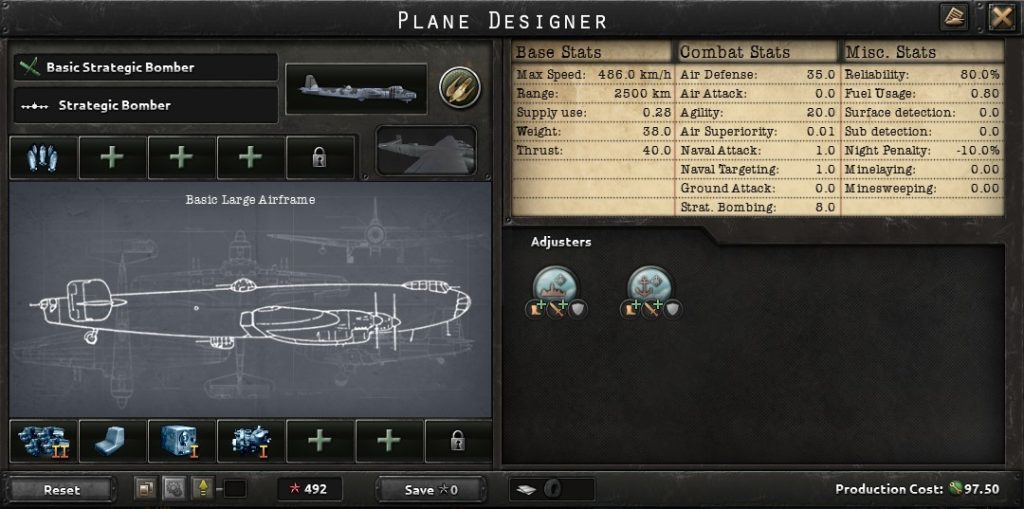 hearts of iron 4 basic strategic bomber design