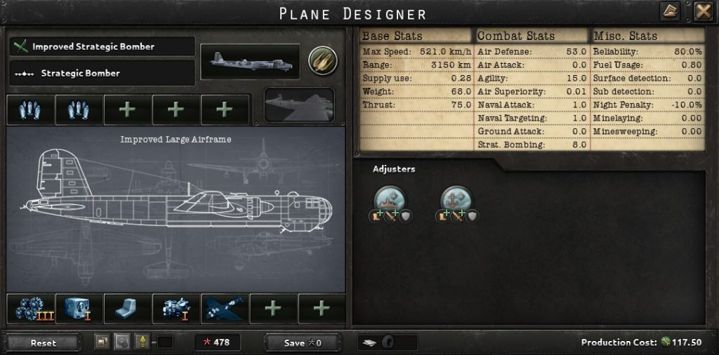 hearts of iron 4 improved strategic bomber design