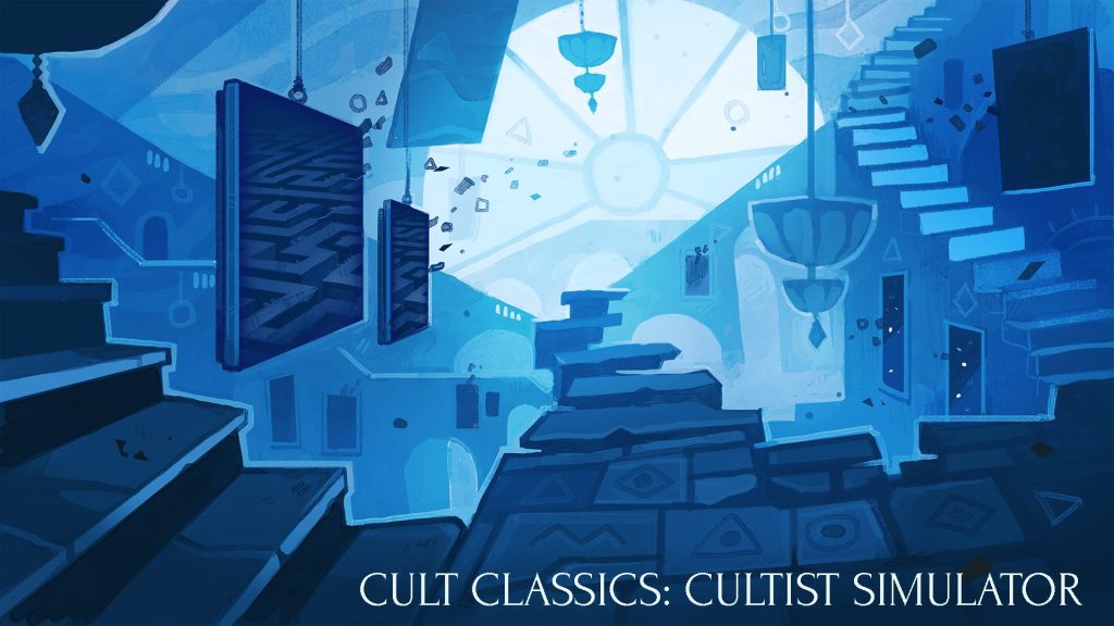 An image of the dreamlike world of the Mansus from Cultist Simulator.