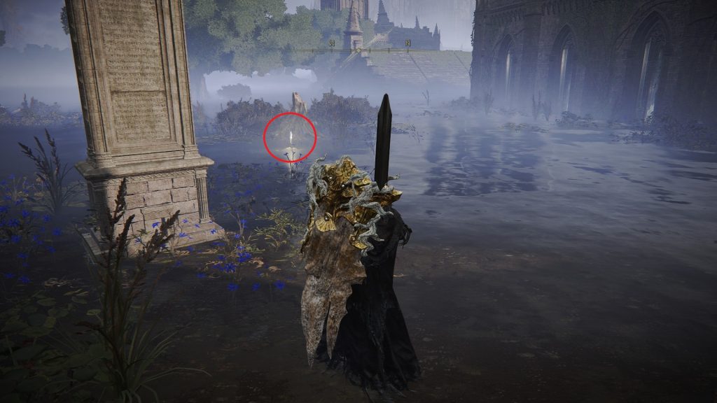 Is this a glitch ? After finishing Ranni quest, an icone appeared in the  map that show there is an NPC named Old Albus but there is nothing in the  location. 