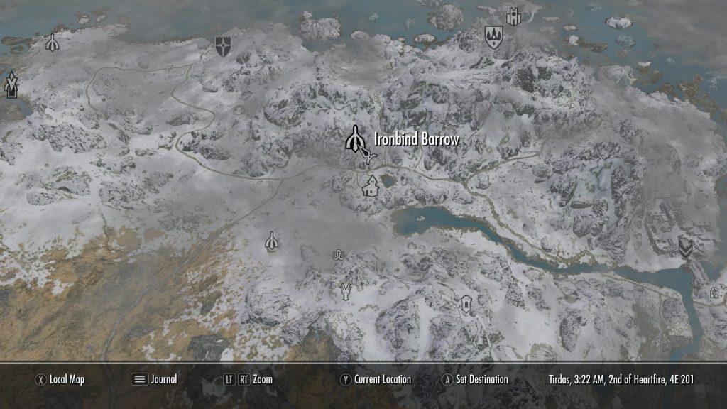 skyrim pacifist guide iron bind burrow location