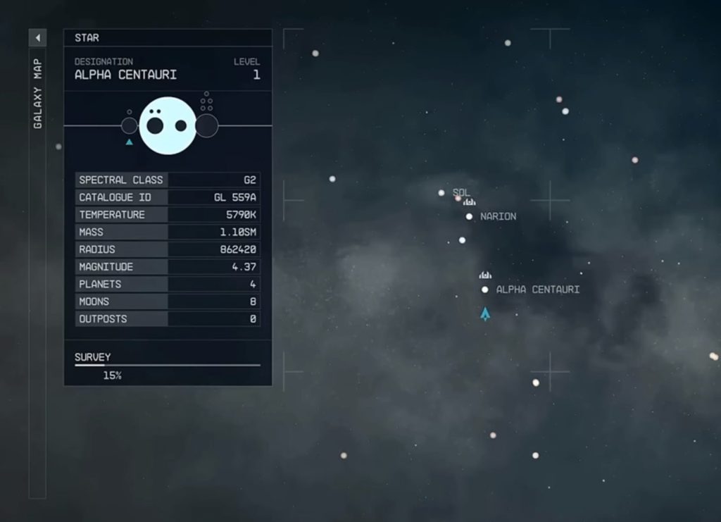 starfield alpha centauri system level ver. 4