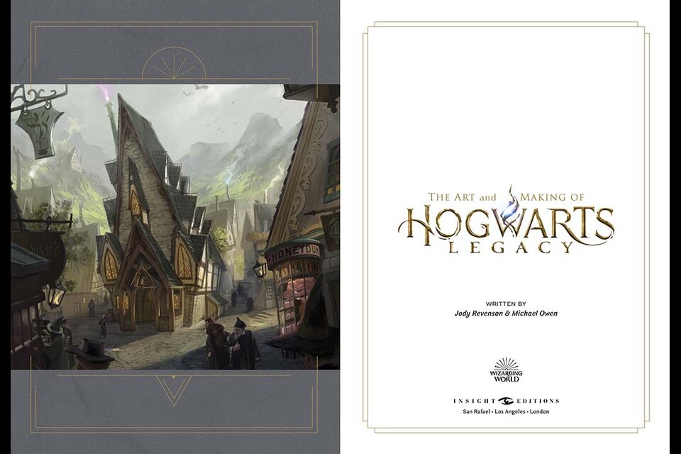art and making of hogwarts legacy title page