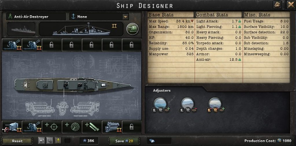 hearts of iron 4 1936 anti air destroyer