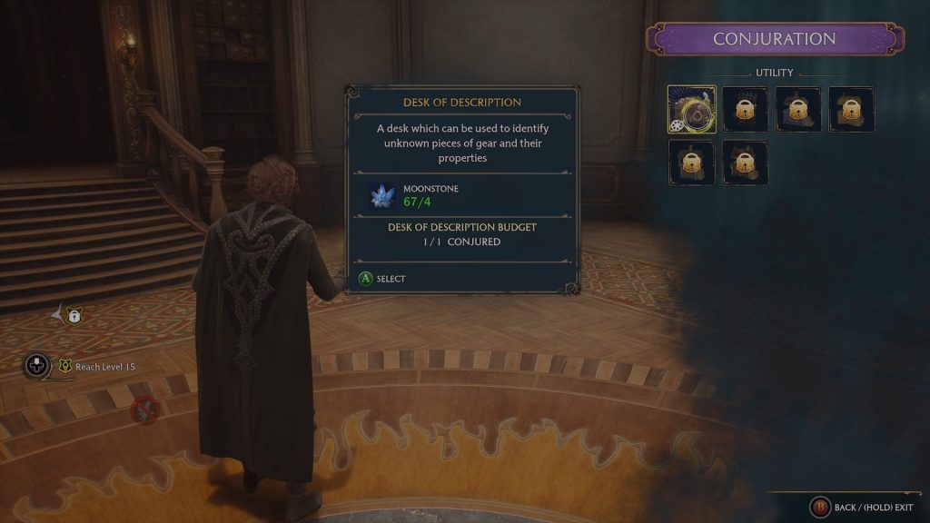 conjuring identification station hogwarts legacy