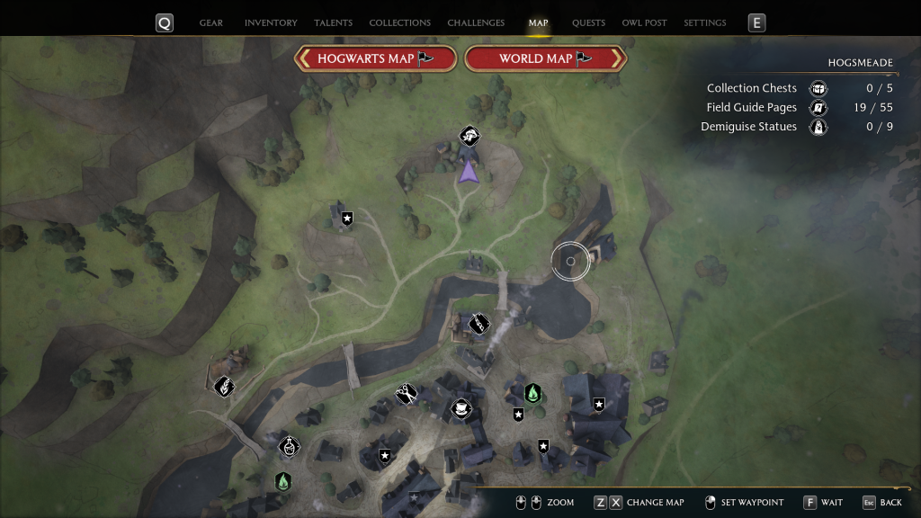 dogweed and death cap map location hogwarts legacy
