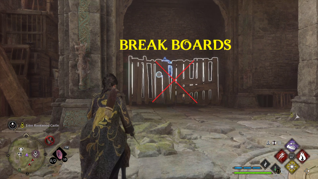 hogwarts legacy charles rookwoods trial 00023 break boards