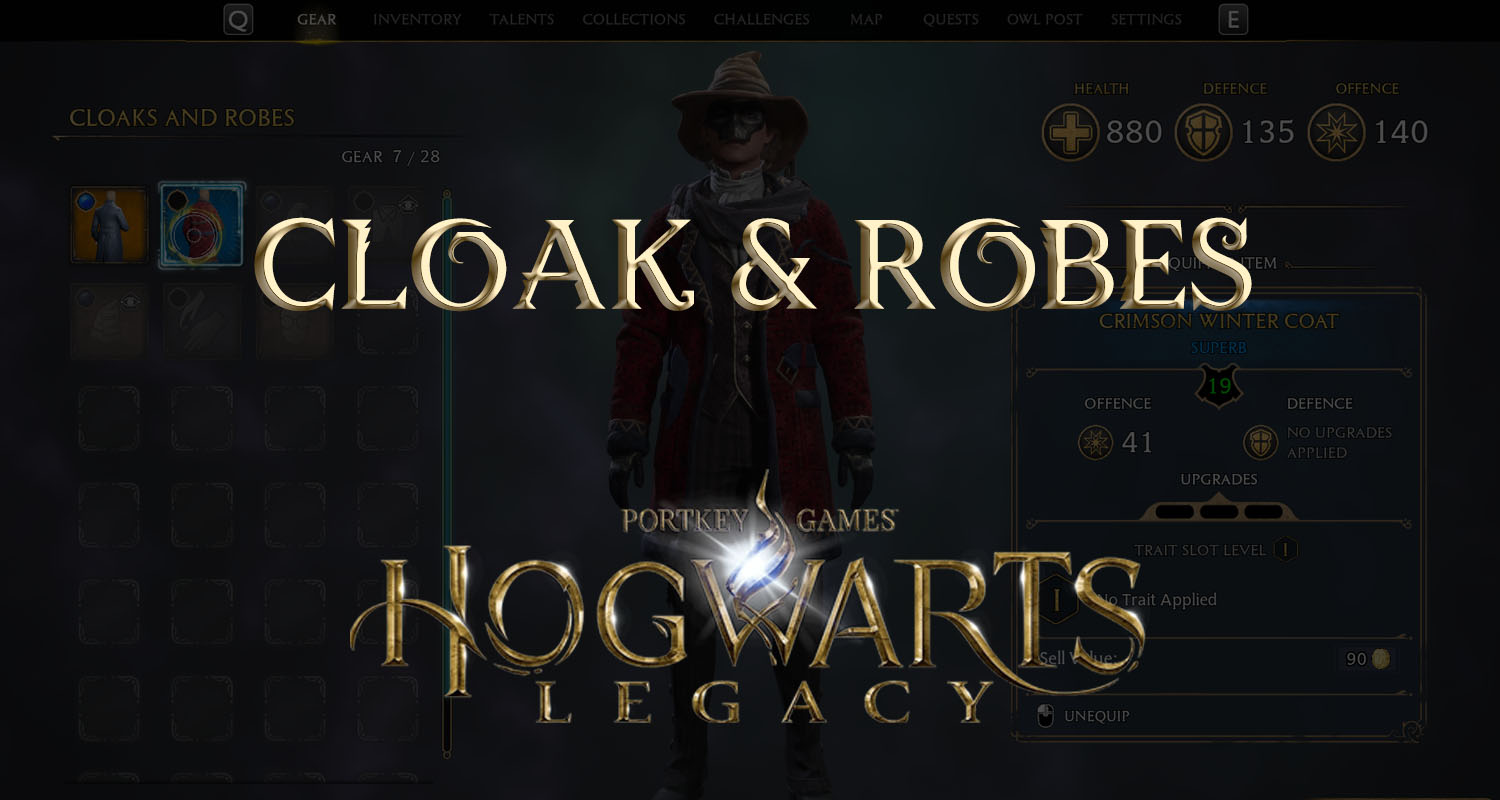 hogwarts legacy cloaks & robes