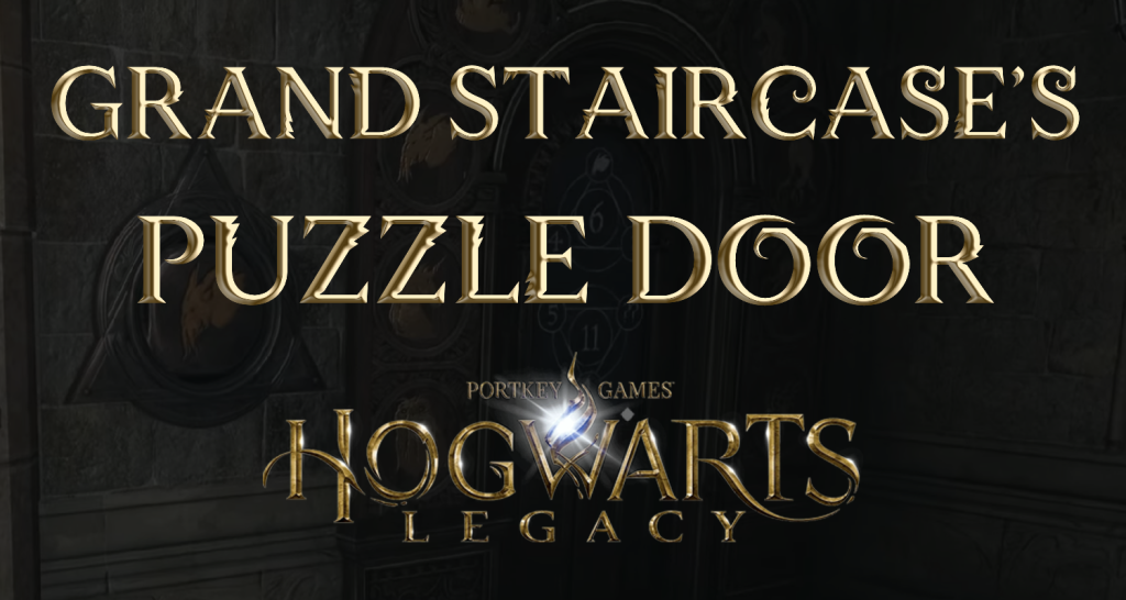 hogwarts legacy grand staricase's puzzle door featured image