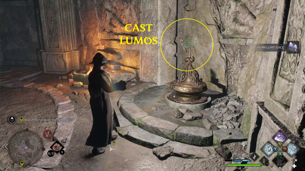 hogwarts legacy helm of ortkot 00033 lumos puzzle 2 3