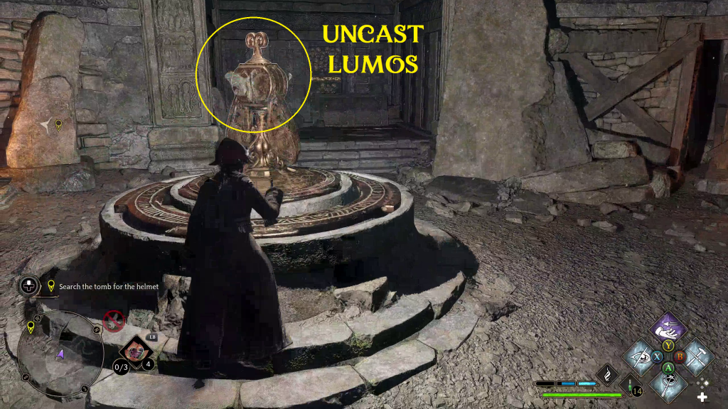 hogwarts legacy helm of ortkot 00058 lumos puzzle 3 4