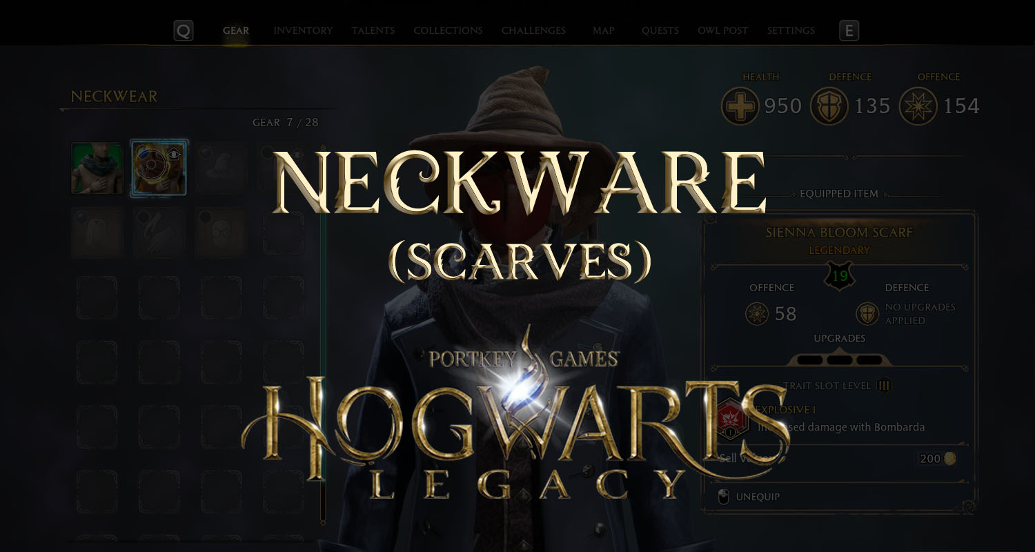 hogwarts legacy neckwear (scarves)