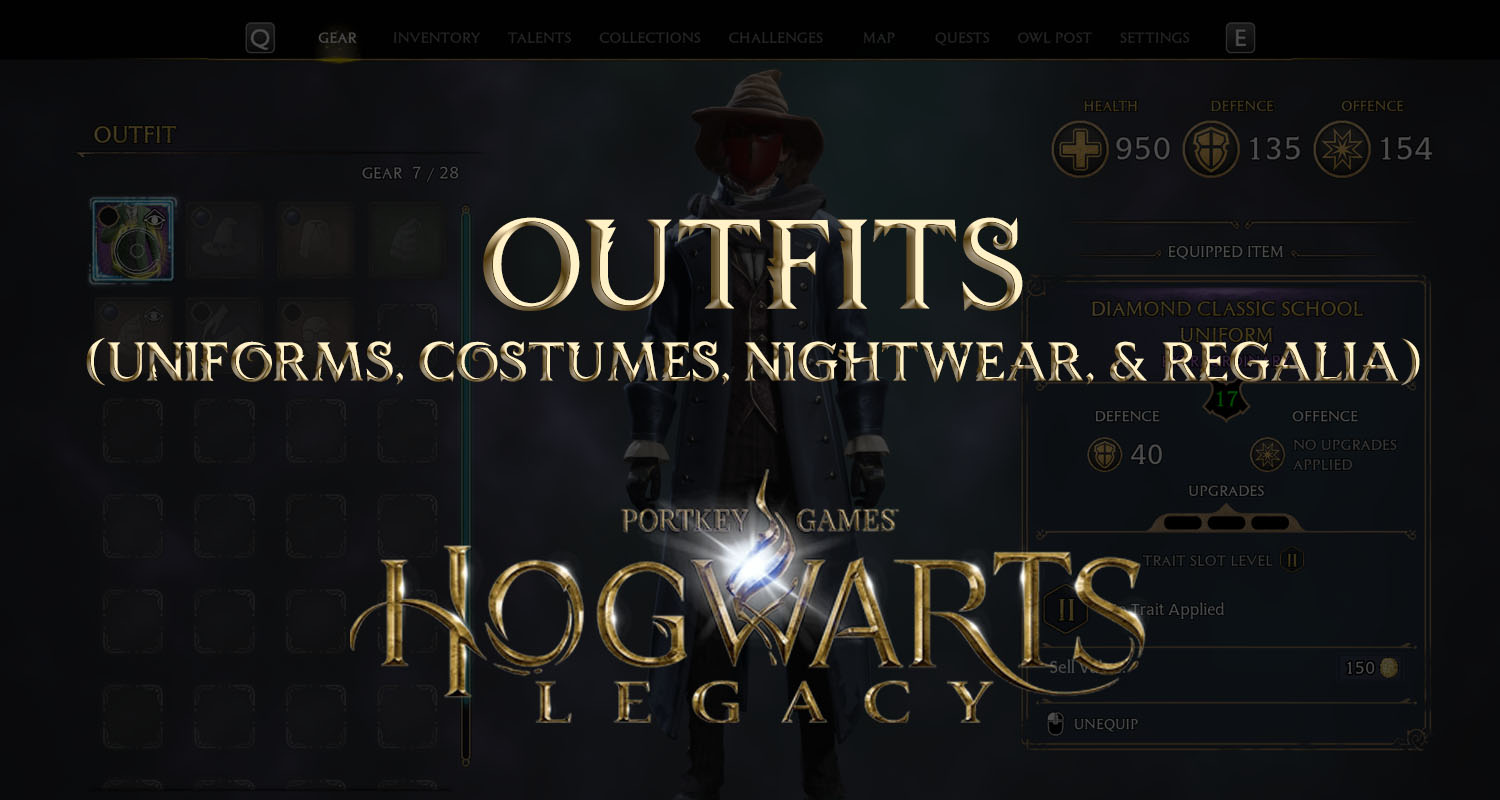 Hogwarts Legacy Outfits (Uniforms, Costumes, Nightwear, & Regalia