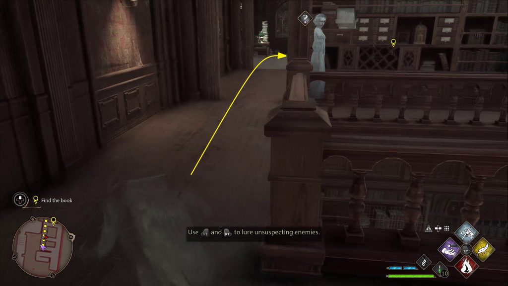 hogwarts legacy quest secrets of the restricted section get past ghosts