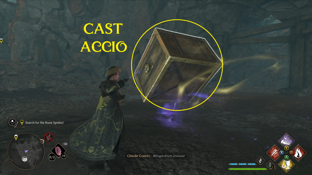 hogwarts legacy shadow of the mine 10 1 accio box