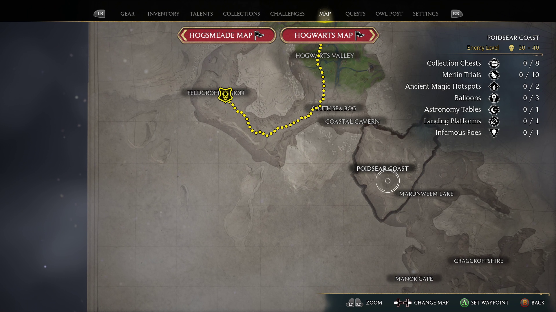 Poidsear Coast Region Guide - Hogwarts Legacy Guide - IGN