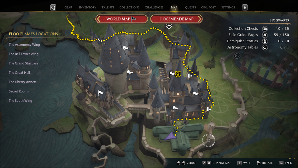 map location of the venomous tentacula farm hogwarts legacy