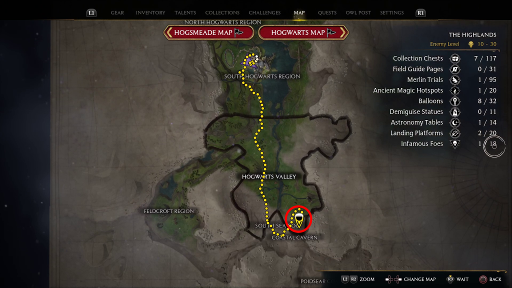 map location quest mine its all gobbledegook quest walkthrough hogwarts legacy