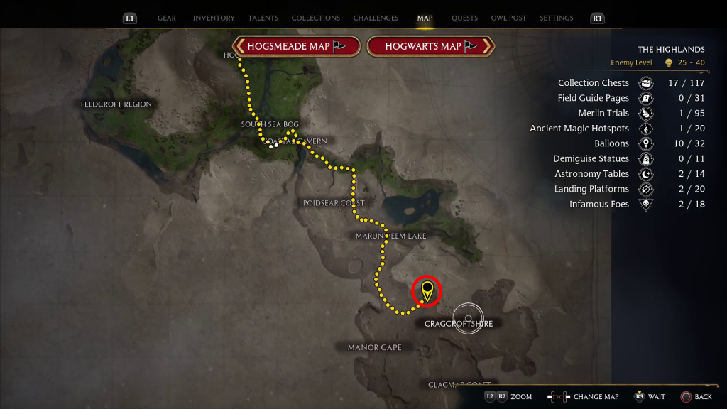 map part 2 san bakars trial quest walkthrough hogwarts legacy