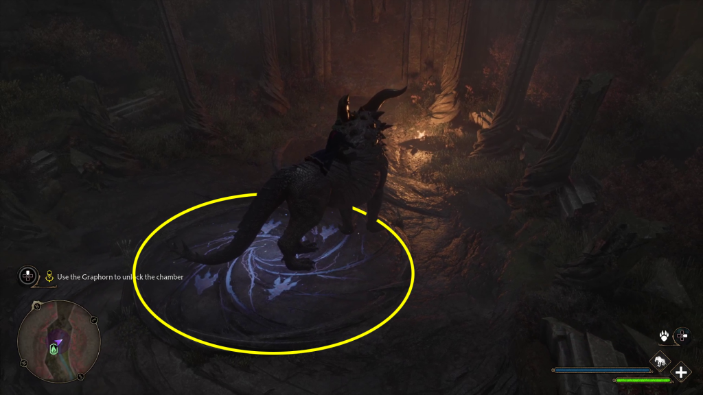 standing on stone circle graphorn san bakars trial quest walkthrough hogwarts legacy