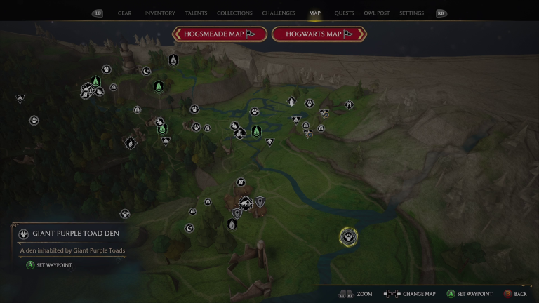 Toad Den Beast Locations - Hogwarts Legacy - EIP Gaming