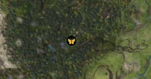 forbidden forest butterfly location