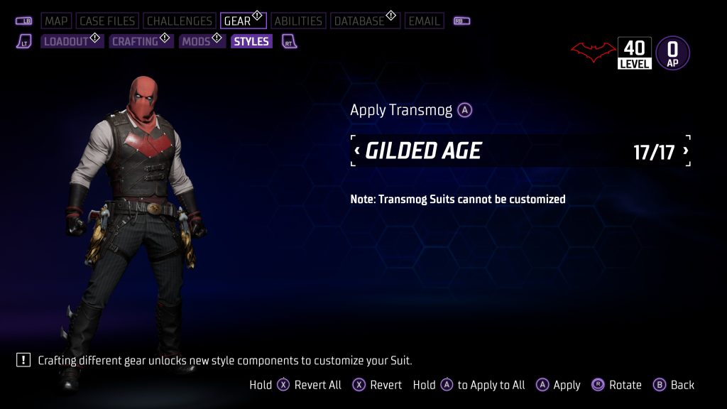 Gotham Knights – Gilded City Exclusive Transmog Available Now