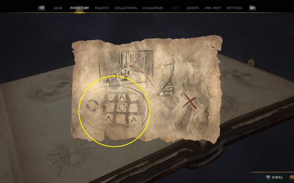 hogwarts legacy cursed tomb treasure 15 1 map reminder1