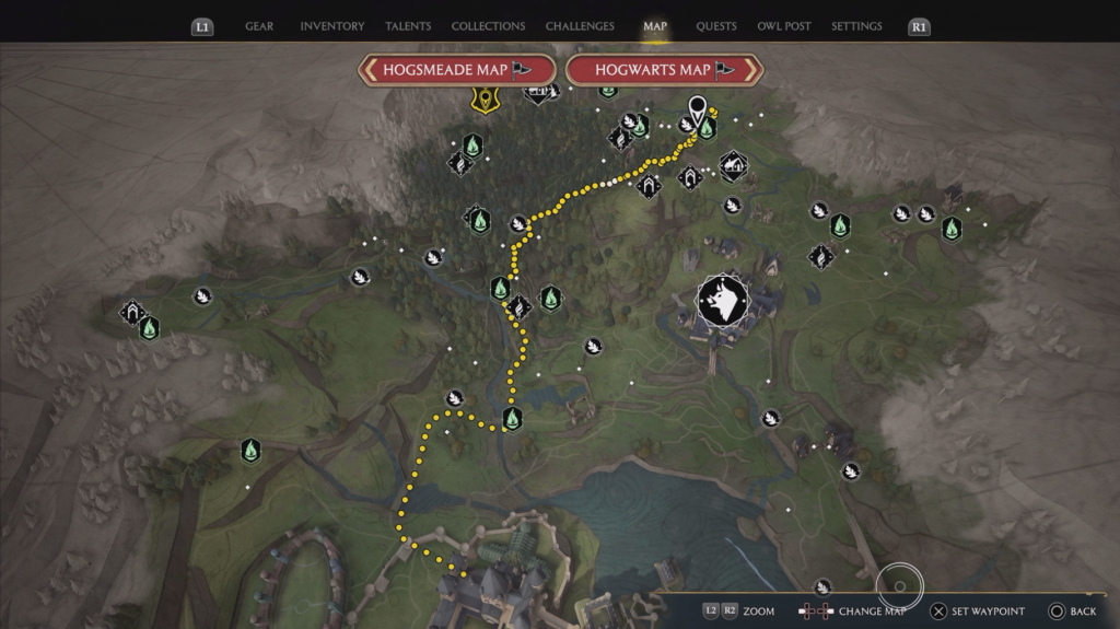 hogwarts legacy foal of the dead thestral map