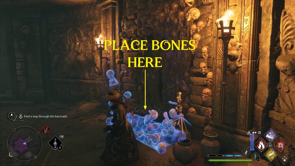 hogwarts legacy in the shadow of time 20 1 place bones