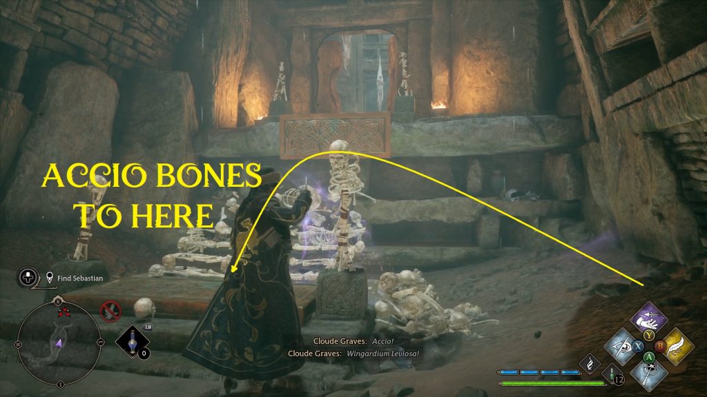 hogwarts legacy in the shadow of a relic 8 4 accio bones