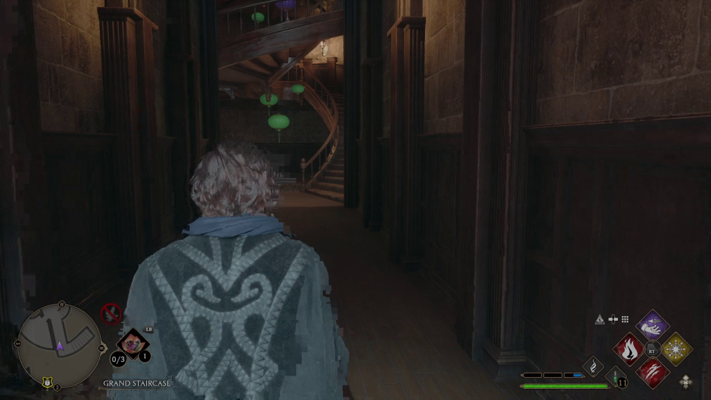 hogwarts legacy headmasters office green lantern staircase