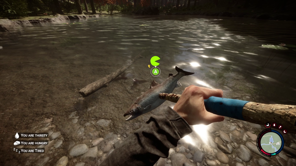 sons of the forest fishing with crafted spear