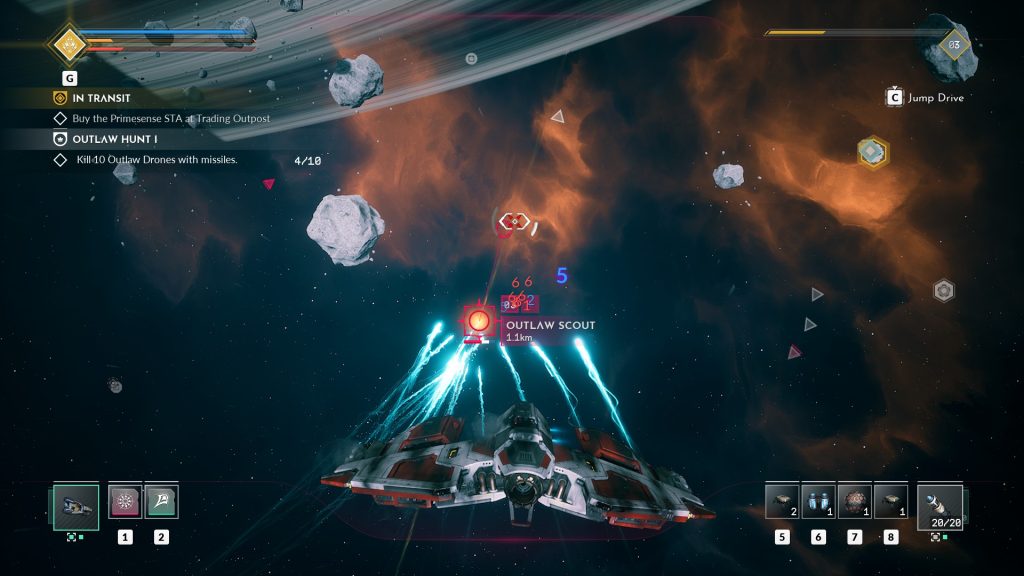 cool homing blue missles everspace 2 review