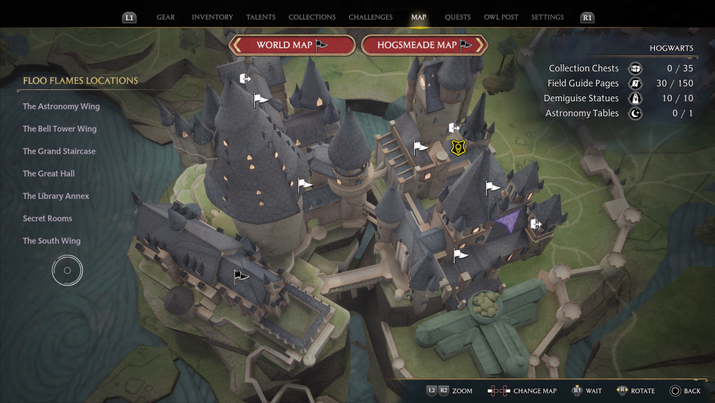 hogwarts legacy field guide goblin artefact map