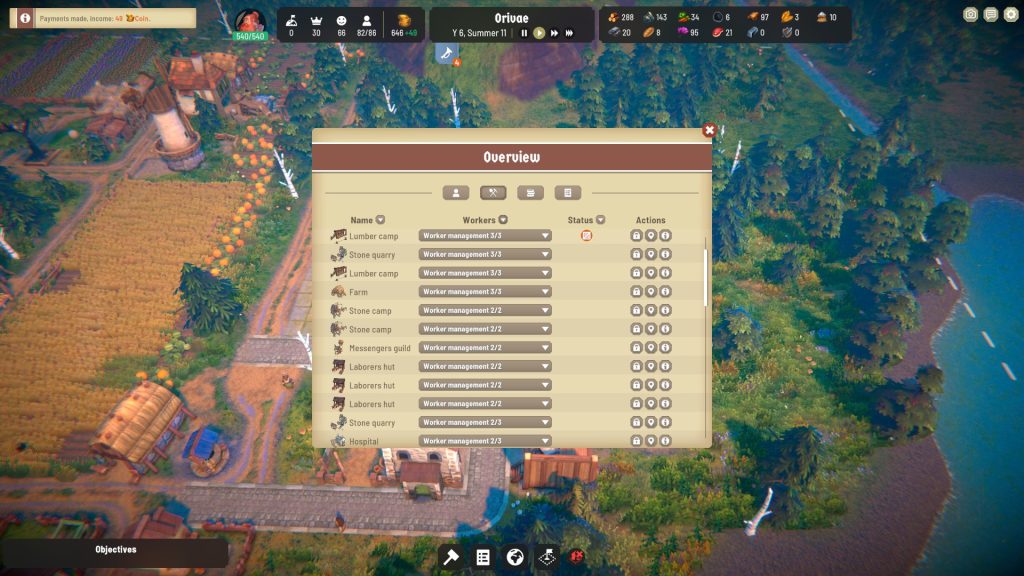 overview of buildings fabledom early access impressions