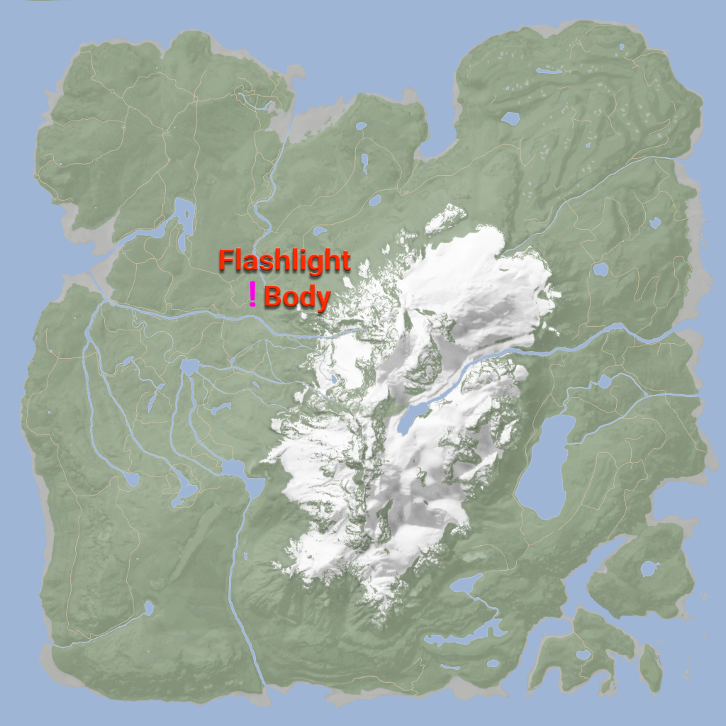 sons of the forest flashlight location on map