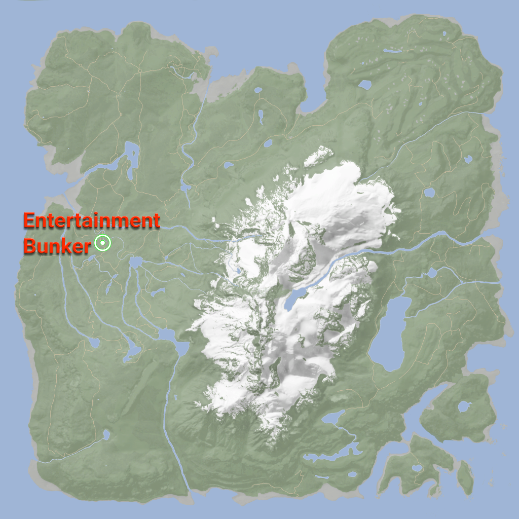 sons of the forest guest key card bunker on map