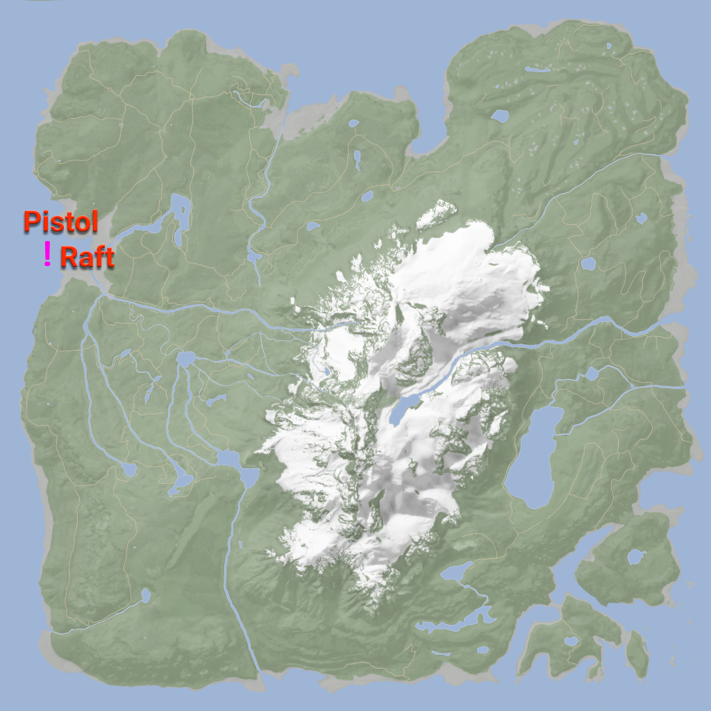 sons of the forest pistol location on map v2
