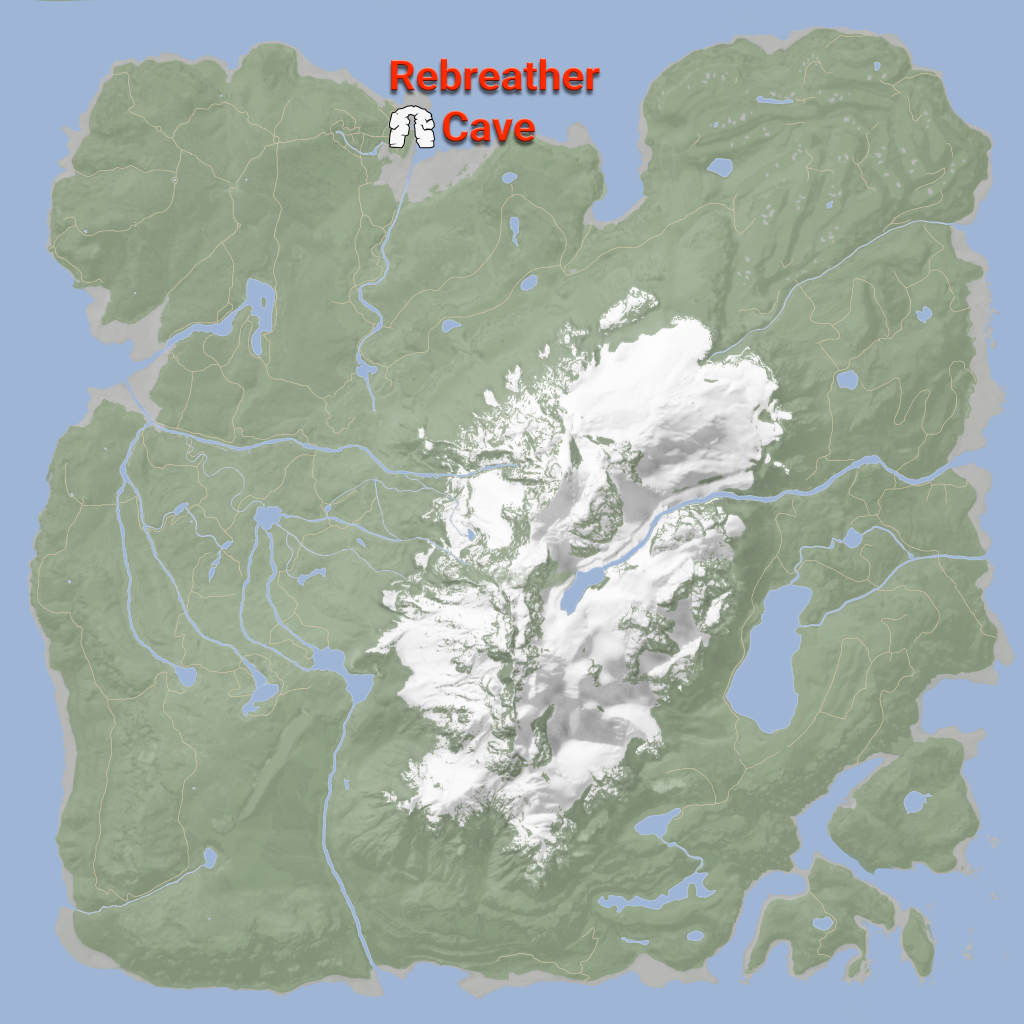 sons of the forest rebreather cave location on map