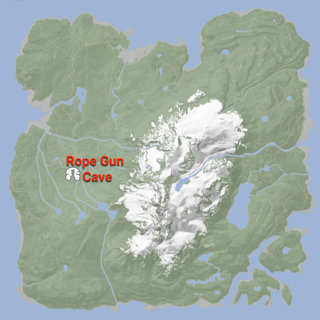 sons of the forest rope gun location on map