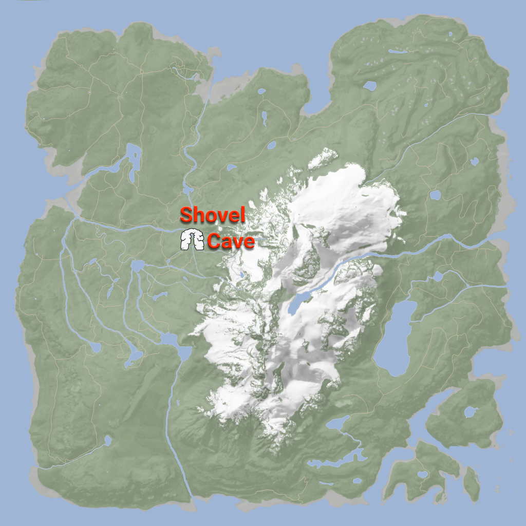 sons of the forest shovel cave on map